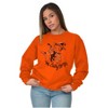 Betty Boop Halloween Flying Witch Women Crewneck Sweatshirt Brisco Brands - 4 of 4