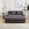 CENGHU Chenille 2-seater Lazy Sofa Bed, Comfy Sofa- Deep Seat Couch, Sleeper Sofa - 3 of 4