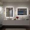 Apmir Super Bright 192 LEDs/m Back LED Lighted Anti-Fog Tempered Glass Bathroom/Vanity Mirror with ETL & 3-Year Warranty - 4 of 4