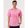 Lars Amadeus Men's Summer Tie-Dye Design Tee Short Sleeves Hip Hop Printed T-Shirt - 2 of 4