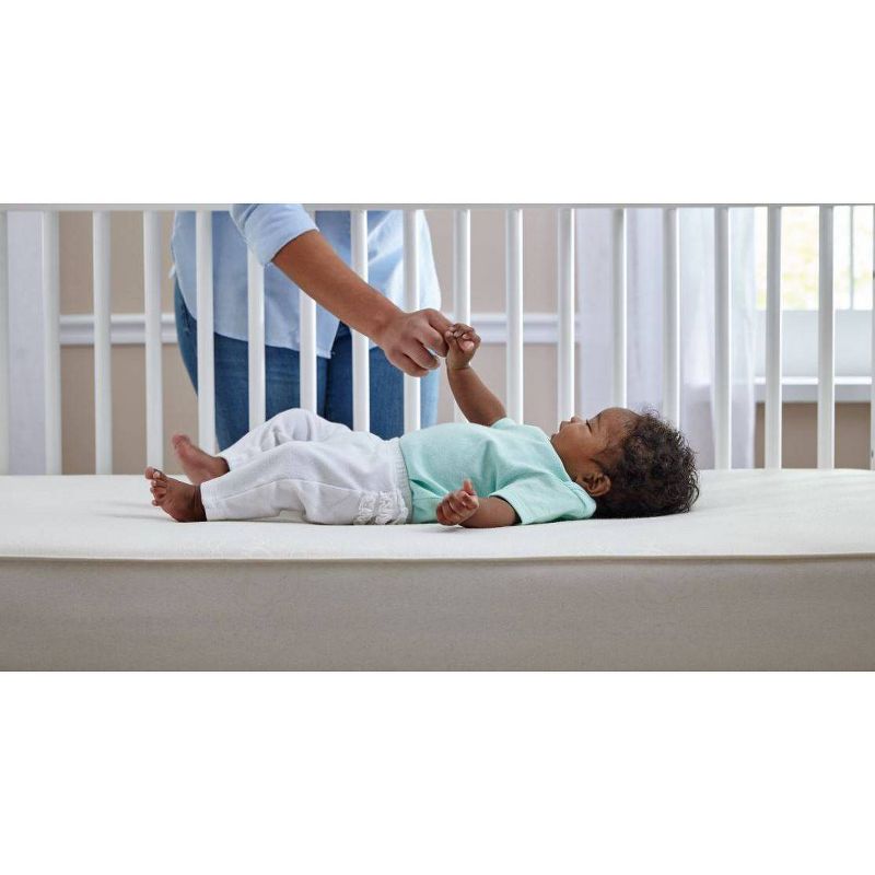 Sealy Premier Posture 2-Stage Dual Sided Crib and Toddler Mattress, 5 of 8