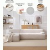 106" L-Shape Cloud Sectional Couch - Modular deep seat sofa sleeper with left-facing chaise, no assembly required. - 4 of 4