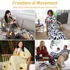 Catalonia Women Men Funny Printed Wearable Blanket Long Robe, Soft Fleece Mink Micro Plush Wrap Snuggie Blanket for Adult, Cozy Gift for Woman Man - 4 of 4