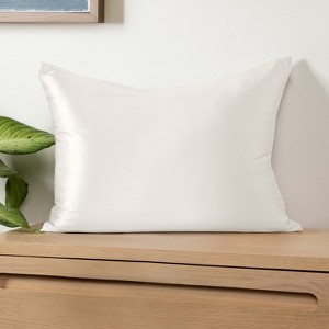 Luxurious 100% Silk Zippered Bed Pillowcase For Hair and Skin - 19 Momme - Becky Cameron - 1 of 4