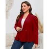 Plus Size Business Casual Blazers for Women Long Sleeve Shawl Lapel Blazer Suit Jackets - 3 of 4