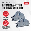 SNAP-LOC E-Track EA-Fitting Tie-Down with 1/2 Inch hole for Hook-Straps, Rope, Cable, 2-Pack - 2 of 4