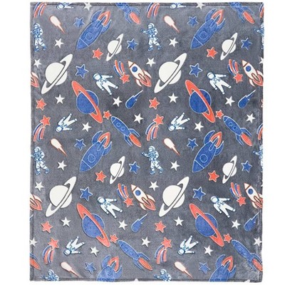 The Lakeside Collection Glow-in-the Dark Blanket 50"x60"