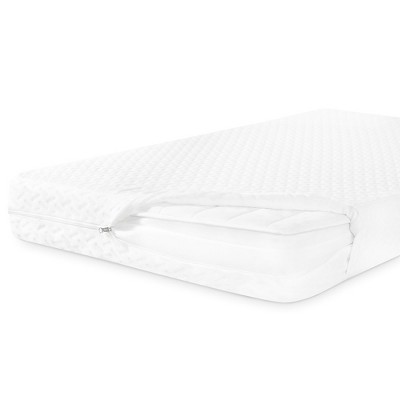 Baby Fairy Dust White 5” Foam Crib and Toddler Mattress
