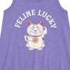Girls' - Instant Message - Feline Lucky Graphic Sleeveless Aline Dress - 2 of 4