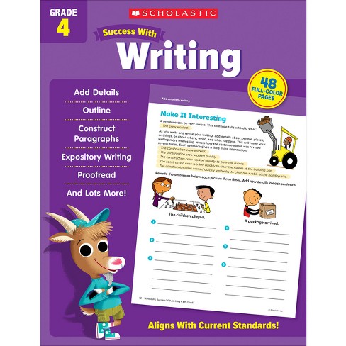 Scholastic Success with Writing Grade 4 Workbook - by  Scholastic Teaching Resources (Paperback) - image 1 of 1