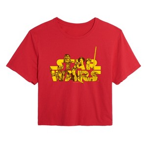 Women's - Star Wars - Logo Rebels Cropped Graphic T-Shirt - 1 of 4