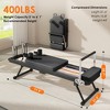 SEVOBAL Pilates Reformer Foldable Pilates Machine Equipment Home Use Gym Workout Advanced Beginners Users Up to 330lbs Capacity, Black, - 3 of 4