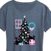Women's - Instant Message - Christmas Cats, Tree, & Décor Short Sleeve Graphic T-Shirt - 2 of 4