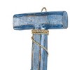 Olivia & May 47"x6" Wood Paddle Beach House Sign Wall Decor with Blue Accents and Rope Detail Brown: Nautical Canoe Decor - 4 of 4