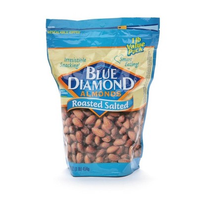Blue Diamond Almonds Roasted Salted 16.0 oz