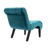 TOAOTBNBO Upholstered Fabric Button Comfortable Armless Chair, Cozy Reclining Accent Chair for Reading Lazy Armless Chair with Soft Cushion - 3 of 4