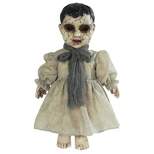 Seasonal Visions Light-Up Forgotten Doll With Sound Halloween Decoration -  - Gray