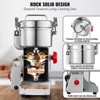 VEVOR 500g Electric Grain Mill Grinder, High Speed 2000W Commercial Spice Grinders, Stainless Steel Pulverizer Powder Machine - 4 of 4