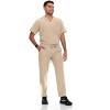 Hey Collection Mens Scrubs Set- V-Neck Scrub Top and Six Pocket Tapered Pant - 3 of 4