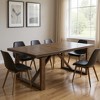 HomeRoots 84" Dark Brown Wood Sled Base Dining Table - 2 of 4