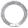 Pompeii3 1 3/8ct Antique Real Diamond Wedding Anniversary Ring - 2 of 4