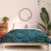 Deny Designs King Mirimo Flora Blue Comforter and Pillow Sham Blue - 3 of 4