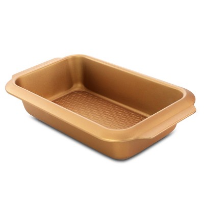 Gibson Home 13.8" Country Kitchen Carbon Steel Loaf Baking Pan in Copper