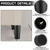 Aoibox 8 Pack 6 Inch Plastic Furniture Legs with M8 T-Nuts Screws Replacement for Sofa Chair Table Bed DIY Projects Black - 3 of 4