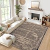 Acekool Area Rugs: Washable Non-Slip Modern Line Art Carpet, Soft Low Pile Stain Resistant Rugs for Living Room, Bedroom, Home, Dining Room, Black - 3 of 4