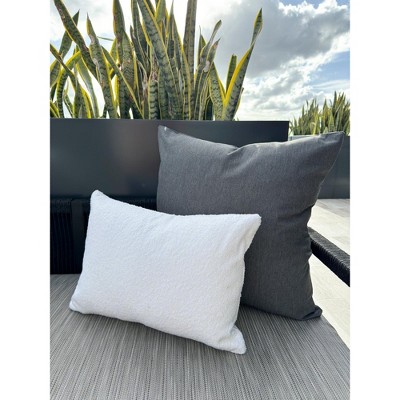 Essential Dark Grey 25" Indoor Outdoor Pillow
