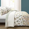 Boho Botanical Leaf Quilt Set - Lush Décor - image 2 of 4