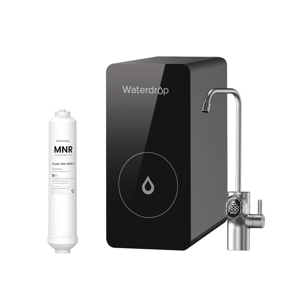 Waterdrop D6 Reverse Osmosis Water Filter, 600 GPD Under Sink Reverse Osmosis System, Reduce PFAS, Extra Remineralization Filter