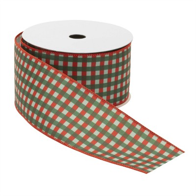 Plaid Wired Ribbon (Set of 2)