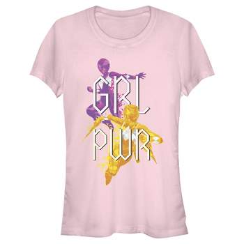 Juniors Womens Power Rangers Girl Power Team T-Shirt