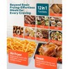 Air Fryer Toaster Oven Combo, 28QT Large Capacity 12-in-1 Convection Oven with Rotisserie, 6 Heat Tubes, 3-Layer Cooking, Stainless Steel - 4 of 4