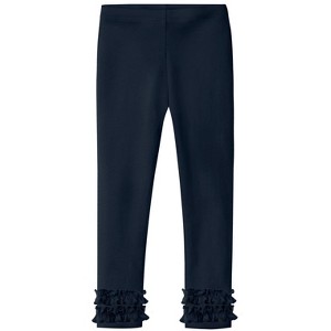 City Threads USA-Made Girls Soft Cotton Ruffle Leggings - 1 of 4