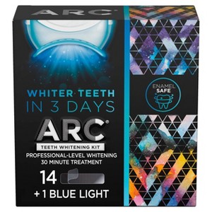 ARC Blue Light Teeth Whitening Kit, 1 Blue Light + 14 Treatments - 1 of 4