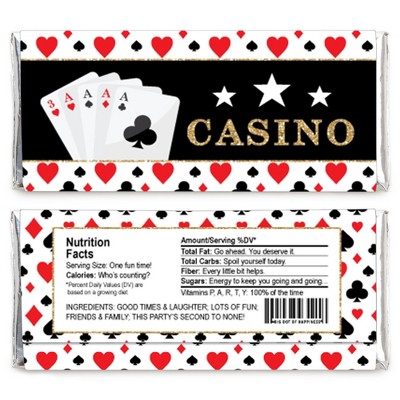 Buy Big Dot Of Happiness Las Vegas Candy Bar Wrapper Casino Party Favors Set Of 24 Online In Turkey 82710096