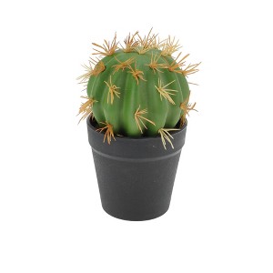 Unique Bargains Artificial Plants Plastic Green 3.03"x3.03"x8.27" 1 Pcs - 1 of 4