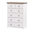 6-Drawer Dresser for Bedroom, Sturdy Frame Organizer, Rustic Wooden Storage Cabinet for Living Room, Hallway - 3 of 4
