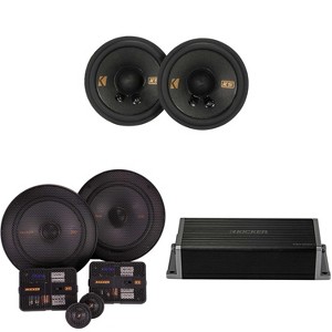 Kicker 47KEY2004 4-Channel DSP Smart Amp w/ 51KSS 6.5" & 2.75" Audio Upgrade Bundle - 1 of 4