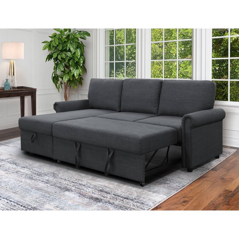 Clara Storage Sofa Bed Reversible Sectional - Abbyson Living, 5 of 13