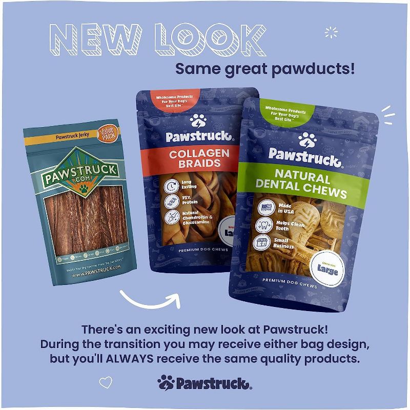 Pawstruck All-Natural Bully Sticks for Dogs & Puppies - Rawhide Free Single Ingredient Dental Chew Treat - Varying Sizes, 2 of 9