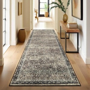 coucheta Multi-size Washable Boho Area Rugs, Vintage Traditional Soft Non Slip Non Shedding Decorative Carpet, for Living Room, Bedroom, Dinning - 1 of 4
