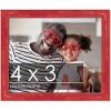 PosterPalooza | Photo Size Shabby Chic Red Picture Frame - UV Acrylic, Foam Board Backing, Hanging Hardware - 2 of 4