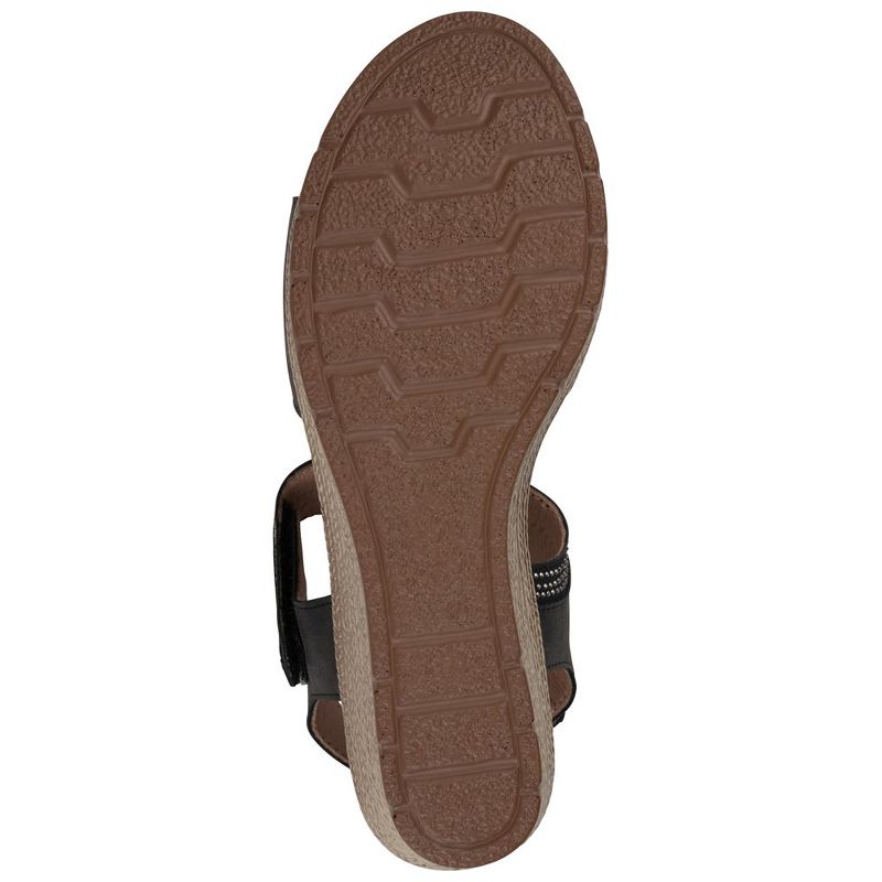 GC Shoes Jorda Embellished Velcro Comfort Slingback Wedge Sandals, 5 of 6