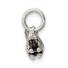 Black Bow Jewelry Sterling Silver Small Antiqued Squirrel Charm or Pendant - 2 of 4
