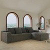 104" L Shaped Modular Sectional Sofa with Reversible Chaise and Deep Seats for Living Room Comfort -3irtyhousy - 3 of 4