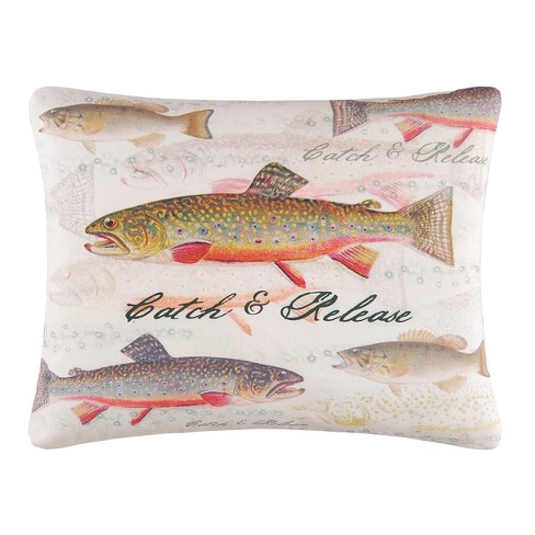 C&F Home 14 x 18 Largemouth Bass Needlepoint Pillow