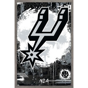 Trends International NBA San Antonio Spurs - Maximalist Logo 23 Framed Wall Poster Prints - 1 of 4